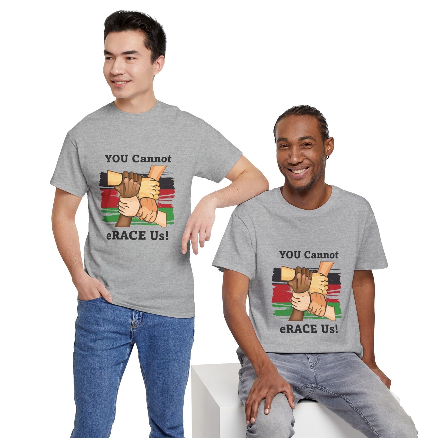 Black History You Cannot eRACE Us Tee Printify T-Shirt You Cannot eRACE Us