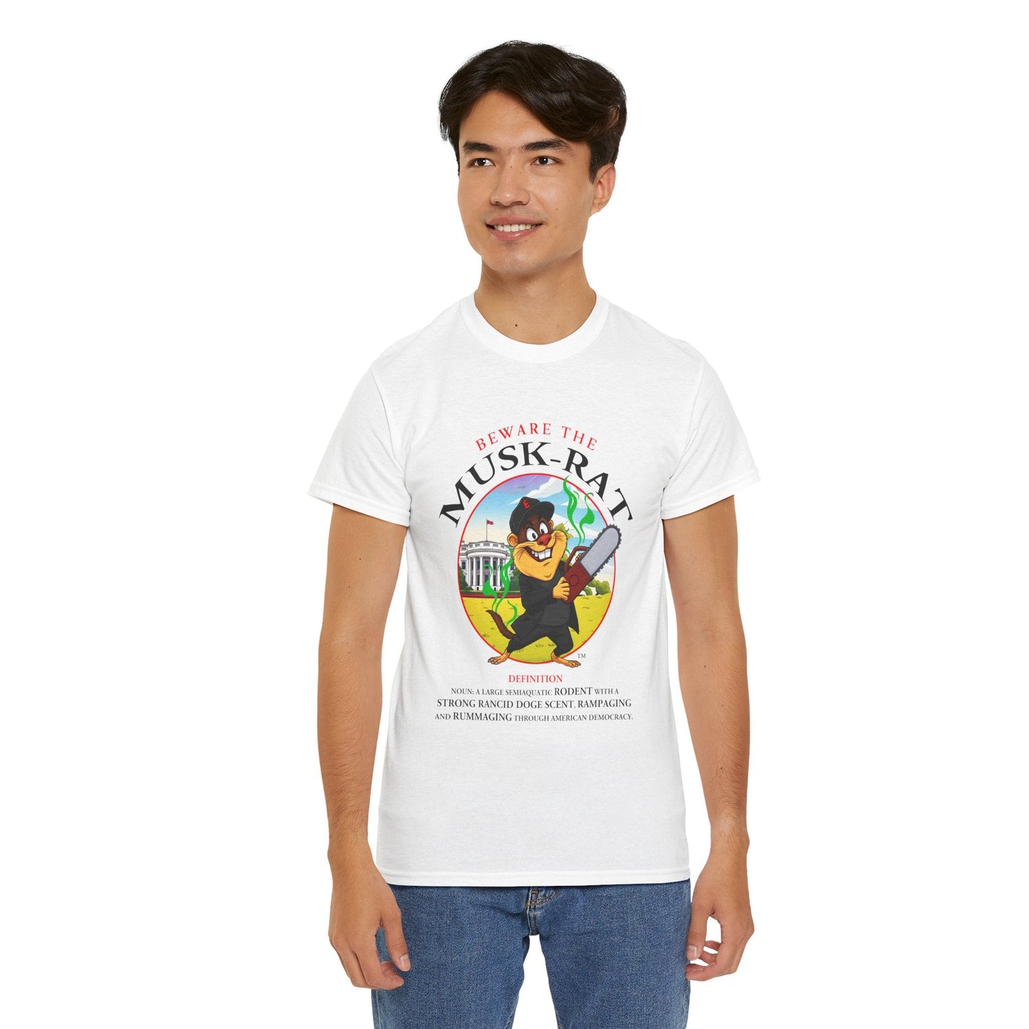 Beware the Musk-Rat Tee Printify T-Shirt You Cannot eRACE Us
