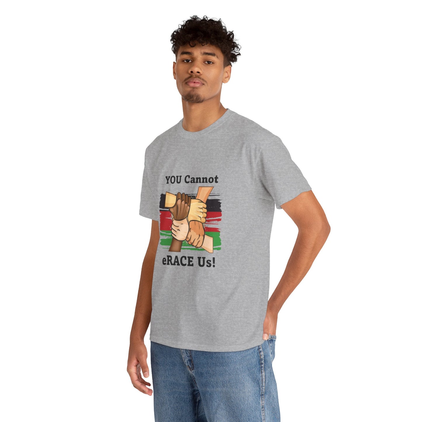 Black History You Cannot eRACE Us Tee Printify T-Shirt You Cannot eRACE Us