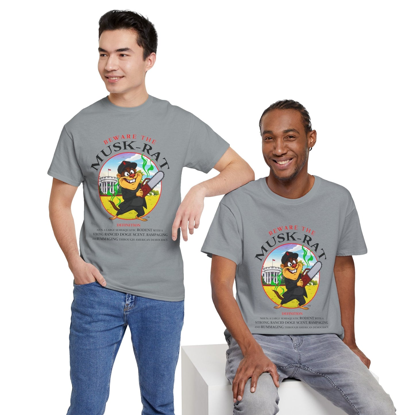 Beware the Musk-Rat Tee Printify T-Shirt You Cannot eRACE Us