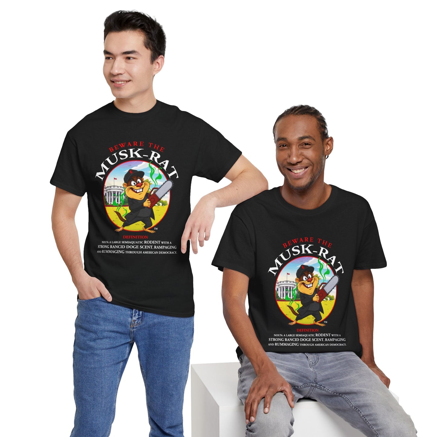Beware the Musk-Rat Tee Printify T-Shirt You Cannot eRACE Us
