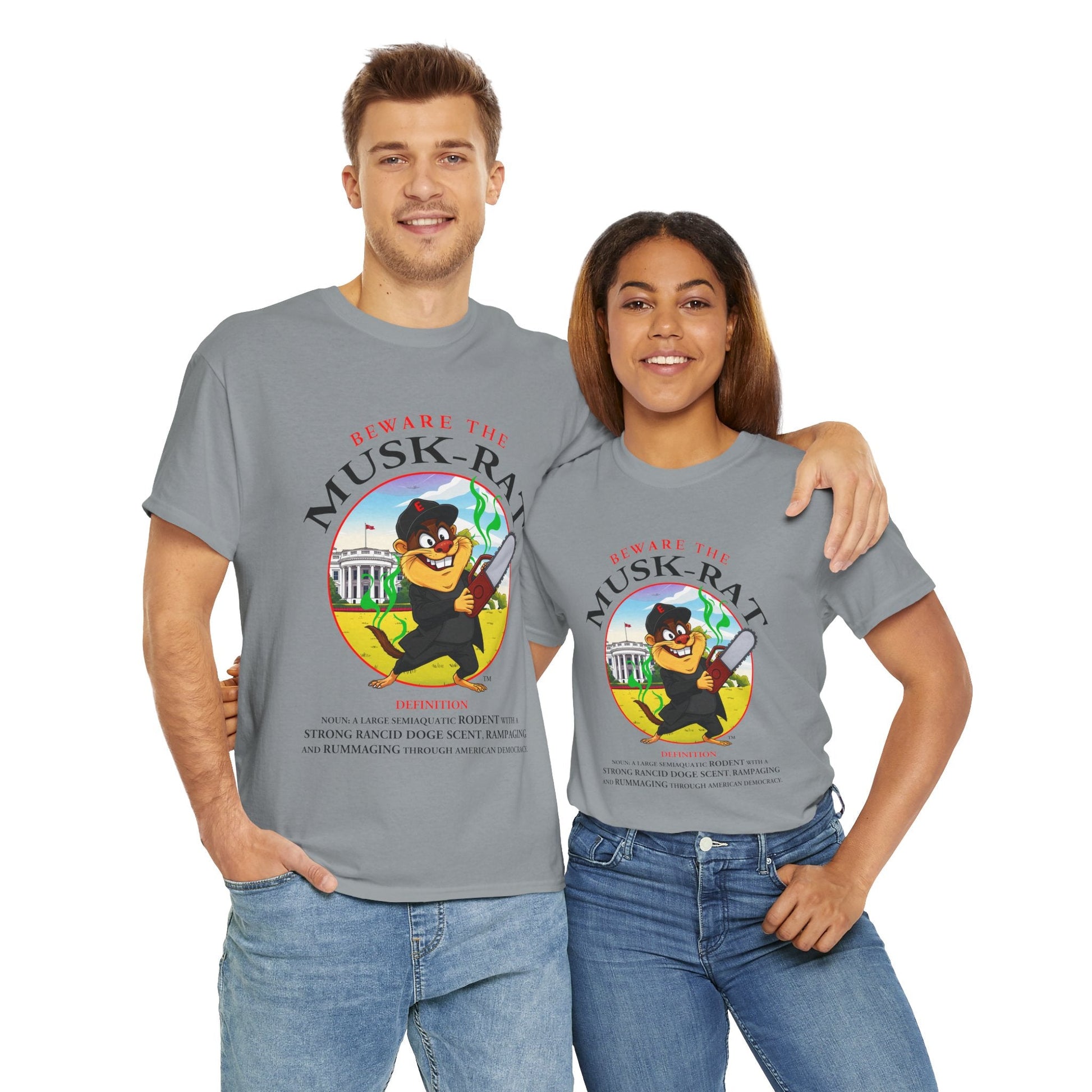 Beware the Musk-Rat Tee Printify  T-Shirt You Cannot eRACE Us