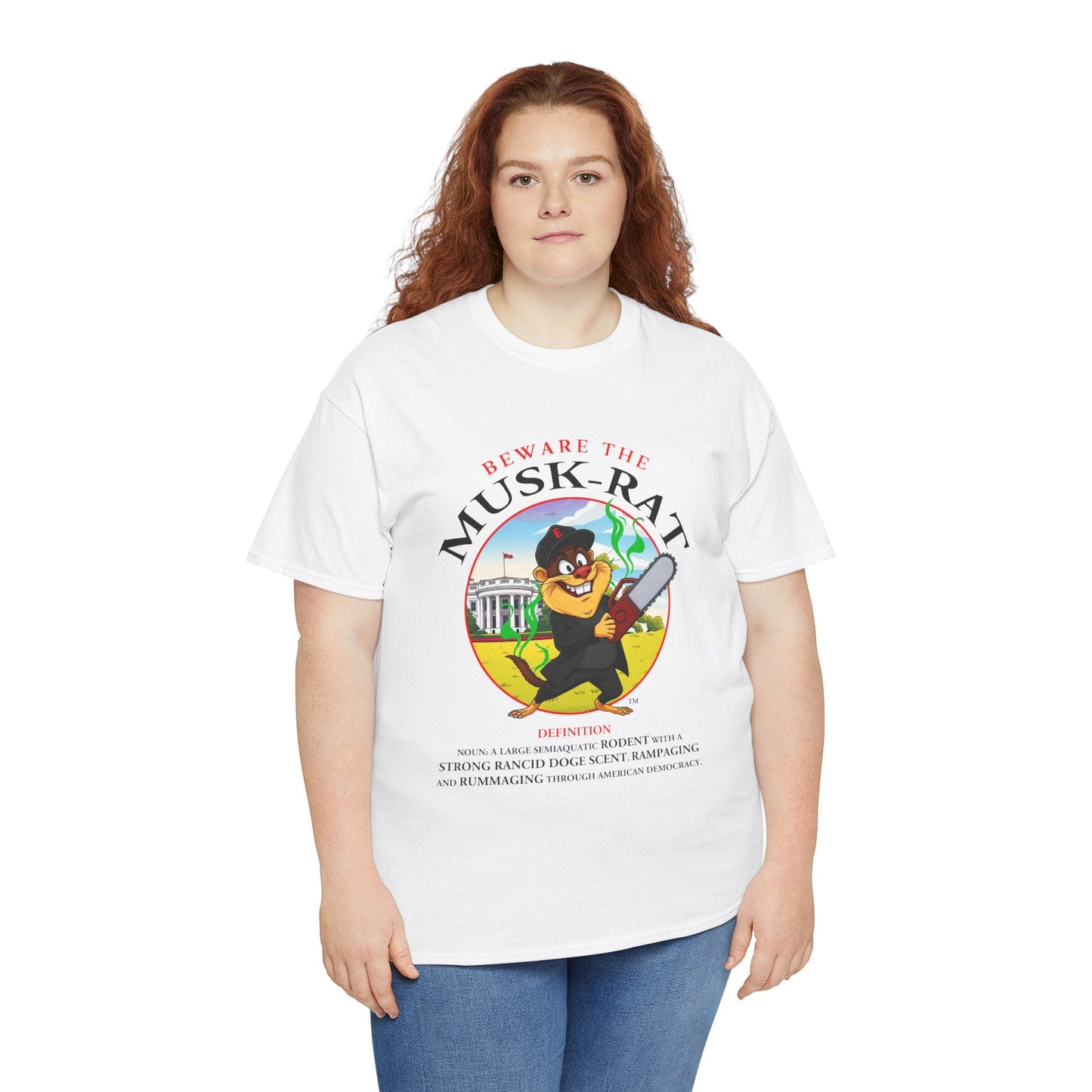 Beware the Musk-Rat Tee Printify  T-Shirt You Cannot eRACE Us